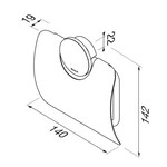 Geesa Opal toiletrolhouder | Mat zwart | Met klep Geesa Geesa Opal toiletrolhouder | Mat zwart | Met klep