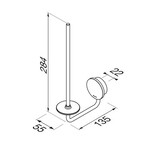 Geesa Opal reserverolhouder RVS geborsteld Geesa Geesa Opal reserverolhouder RVS geborsteld