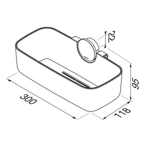Geesa Opal douchemand 26cm geborsteld metaal zwart Geesa Geesa Opal douchemand 26cm geborsteld metaal zwart