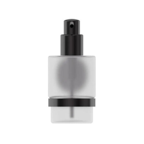 Geesa Opal zeepdispenser 200ml geborsteld metaal zwart Geesa Geesa Opal zeepdispenser 200ml geborsteld metaal zwart