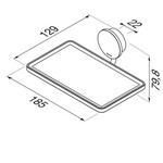 Geesa Opal planchet 18,5cm chroom Geesa Geesa Opal planchet 18,5cm chroom