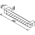 Geesa Nexx fles/sponshouder met plaat chroom Geesa Geesa Nexx fles/sponshouder met plaat chroom