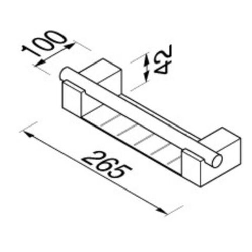 Geesa Nexx spons- zeephouder chroom Geesa Geesa Nexx spons- zeephouder chroom