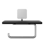 Geesa Topaz Toiletrolhouder met planchet - Chroom Geesa Geesa Topaz Toiletrolhouder met planchet - Chroom