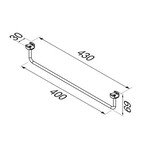 Geesa Leev | Chroom | Handdoekrek Geesa Geesa Leev | Chroom | Handdoekrek