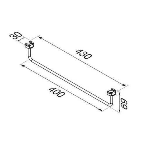 Geesa Leev | Geborsteld RVS | Handdoekrek Geesa Geesa Leev | Geborsteld RVS | Handdoekrek