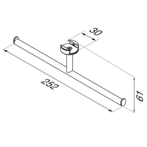 Geesa Leev toiletrolhouder zonder klep dubbel RVS geborsteld Geesa Geesa Leev toiletrolhouder zonder klep dubbel RVS geborsteld