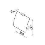 Geesa Aim closetrolhouder chroom | Met klep Geesa Geesa Aim closetrolhouder chroom | Met klep