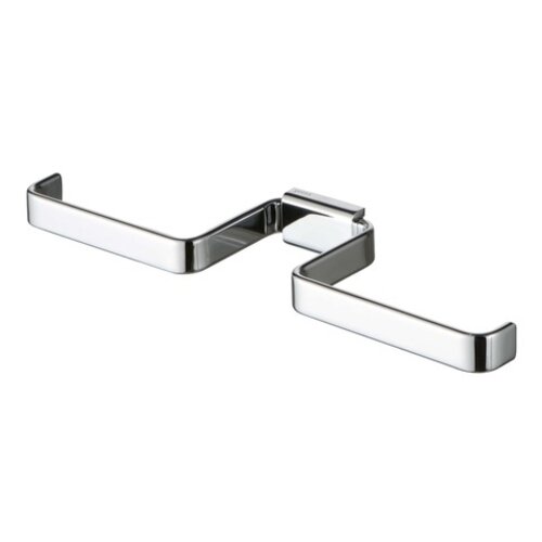 Geesa Aim closetrolhouder dubbel zonder klep chroom Geesa Geesa Aim closetrolhouder dubbel zonder klep chroom