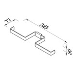 Geesa Aim closetrolhouder dubbel zonder klep chroom Geesa Geesa Aim closetrolhouder dubbel zonder klep chroom