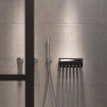 Geesa Frame douchekorf chroom | Zwarte inzet Geesa Geesa Frame douchekorf chroom | Zwarte inzet