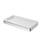 Geesa Frame planchet chroom | Witte inzet Geesa Geesa Frame planchet chroom | Witte inzet