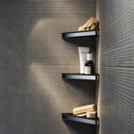 Geesa Frame hoekplanchet met zwarte inzet chroom Geesa Geesa Frame hoekplanchet met zwarte inzet chroom