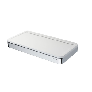 Geesa Geesa Frame universeel planchet chroom | Witte inzet Geesa Frame universeel planchet chroom | Witte inzet