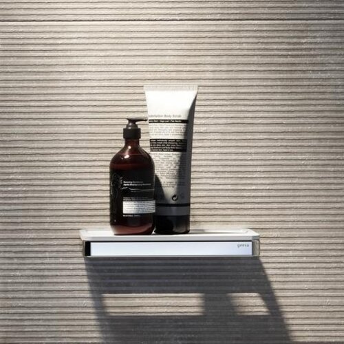 Geesa Frame universeel planchet chroom | Witte inzet Geesa Geesa Frame universeel planchet chroom | Witte inzet