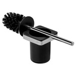 Geesa Frame toiletborstelhouder chroom | Zwarte inzet Geesa Geesa Frame toiletborstelhouder chroom | Zwarte inzet