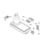 Geesa Frame zeepdispenser chroom | Wit planchet Geesa Geesa Frame zeepdispenser chroom | Wit planchet