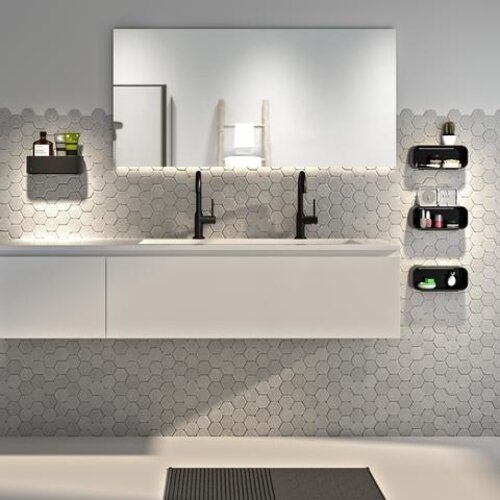 Geesa Frame multibasket-planchet zwart Geesa Geesa Frame multibasket-planchet zwart