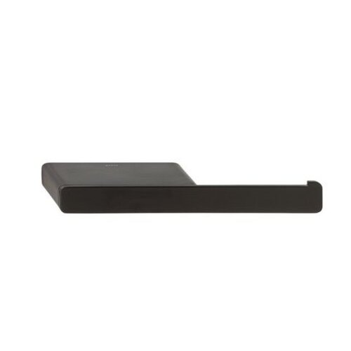 Geesa Shift closetrolhouder met planchet zonder klep brushed metal black Geesa Geesa Shift closetrolhouder met planchet zonder klep brushed metal black