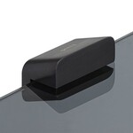 Geesa Shift closetrolhouder dubbel planchet rook brushed metal black Geesa Geesa Shift closetrolhouder dubbel planchet rook brushed metal black