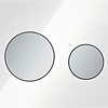 Tece Loop bedieningsplaat glas wit toetsen mat chroom