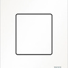 Tece solid urinoirbedieningsplaat - wit mat