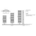 Instamat Base badkamerradiator | Mat Zwart | 185x60cm Instamat Instamat Base badkamerradiator | Mat Zwart | 185x60cm