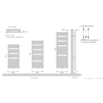 Instamat Calda Badkamerradiator | Wit | 185cm | 45cm Instamat Instamat Calda Badkamerradiator | Wit | 185cm | 45cm