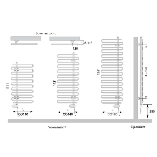 Instamat Cobra Elektrische radiator | 114cm | 50cm | Rechts Instamat Instamat Cobra Elektrische radiator | 114cm | 50cm | Rechts