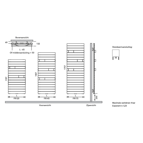 Instamat Freja Designradiator | 120cm | 60cm Instamat Instamat Freja Designradiator | 120cm | 60cm