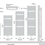 Instamat Inox Straight badkamerradiator | Gepolijst RVS | 120cm | 60cm Instamat Instamat Inox Straight badkamerradiator | Gepolijst RVS | 120cm | 60cm