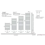Instamat Inox Straight badkamerradiator | Geborsteld RVS | 70cm | 60cm Instamat Instamat Inox Straight badkamerradiator | Geborsteld RVS | 70cm | 60cm