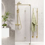 Instamat Jay elektrische handdoekwarmer 175 cm geborsteld messing Instamat Instamat Jay elektrische handdoekwarmer 175 cm geborsteld messing