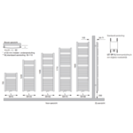 Instamat Milano badkamerradiator | 150cm | 75cm | Wit Instamat Instamat Milano badkamerradiator | 150cm | 75cm | Wit