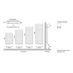 Instamat Mita designradiator | 130cm | 75cm | Wit Instamat Instamat Mita designradiator | 130cm | 75cm | Wit