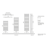Instamat Nera designradiator | Wit | 148cm | 60cm Instamat Instamat Nera designradiator | Wit | 148cm | 60cm