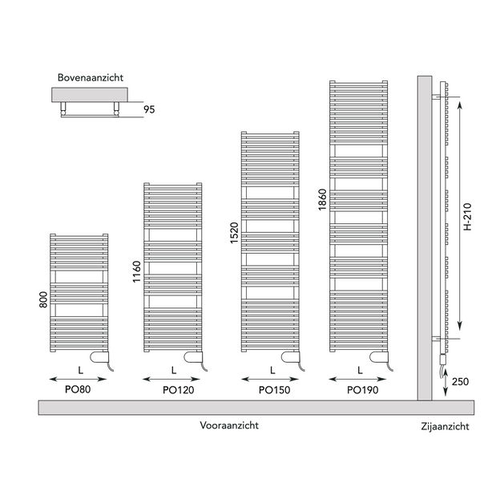 Instamat Ponza elektrisch | 186cm | 50cm Instamat Instamat Ponza elektrisch | 186cm | 50cm