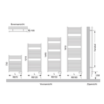 Instamat Robina Elektrische radiator | Soft zwart | 73cm | 60cm Instamat Instamat Robina Elektrische radiator | Soft zwart | 73cm | 60cm