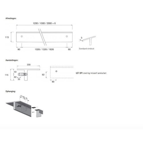 Instamat Serie T1M designradiator | 11,5cm | 200cm Instamat Instamat Serie T1M designradiator | 11,5cm | 200cm