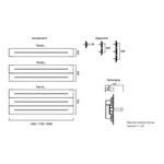 Instamat Teso H Designradiator | Horizontaal | 170cm | 50cm Instamat Instamat Teso H Designradiator | Horizontaal | 170cm | 50cm