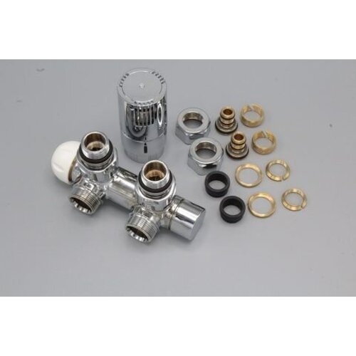 Instamat Twin Valve thermostatisch aansluitblok 1/2 | haaks | chroom Instamat Instamat Twin Valve thermostatisch aansluitblok 1/2 | haaks | chroom