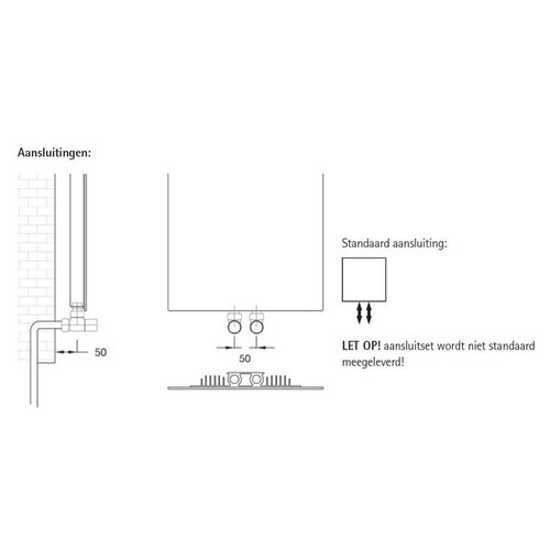 Instamat Volata T Elektrische radiator | 201 cm Instamat Instamat Volata T Elektrische radiator | 201 cm