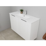 Solidline badkamermeubelset | 100cm | Mat wit | Spiegel met indirect LED verlichting | Bouwpakket Solidline Solidline badkamermeubelset | 100cm | Mat wit | Spiegel met indirect LED verlichting | Bouwpakket