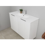 Solidline badkamermeubelset | 100cm | Hoogglans wit | Met spiegelkast | Bouwpakket Solidline Solidline badkamermeubelset | 100cm | Hoogglans wit | Met spiegelkast | Bouwpakket