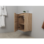 Solidline badkamermeubelset | 45cm | Eiken | Standaard spiegel | Bouwpakket Solidline Solidline badkamermeubelset | 45cm | Eiken | Standaard spiegel | Bouwpakket