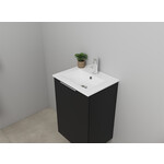 Solidline badkamermeubelset | 45cm | Mat zwart | Met spiegelkast | Bouwpakket Solidline Solidline badkamermeubelset | 45cm | Mat zwart | Met spiegelkast | Bouwpakket