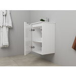Solidline badkamermeubelset | 45cm | Hoogglans wit | Zonder spiegel | Geassembleerd Solidline Solidline badkamermeubelset | 45cm | Hoogglans wit | Zonder spiegel | Geassembleerd