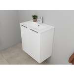 Solidline badkamermeubelset | 60cm | Mat wit | Met spiegelkast | Bouwpakket Solidline Solidline badkamermeubelset | 60cm | Mat wit | Met spiegelkast | Bouwpakket