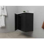 Solidline badkamermeubelset | 60cm | Mat zwart | Met spiegelkast | Bouwpakket Solidline Solidline badkamermeubelset | 60cm | Mat zwart | Met spiegelkast | Bouwpakket