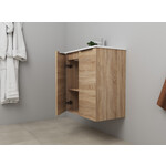 Solidline badkamermeubelset | 60cm | Eiken | Zonder spiegel | Geassembleerd Solidline Solidline badkamermeubelset | 60cm | Eiken | Zonder spiegel | Geassembleerd